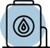 An icon of a hot water heater representing Water Heater services by Stack Service Plumbing